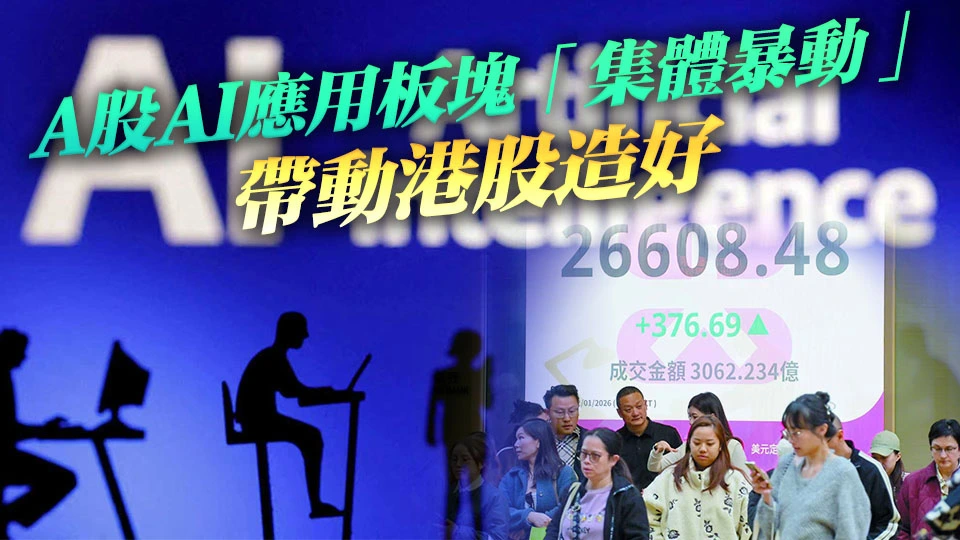 港股昨升376點，北水助成交額破3000億：AI板塊爆發、半新股飆升