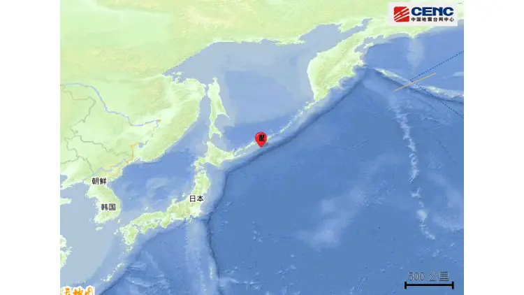 千島群島發生6.3級地震