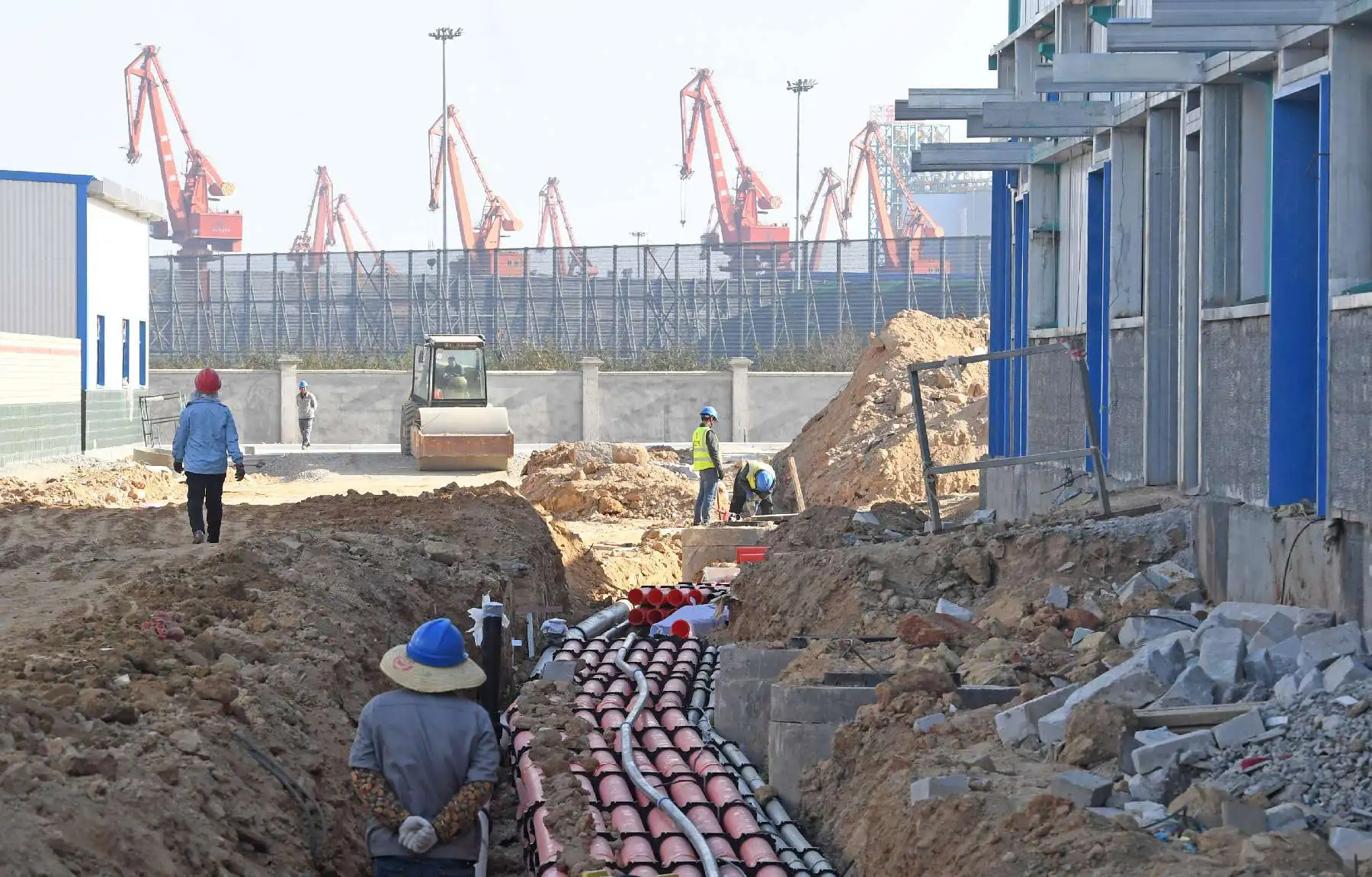 福建泉港項目建設火熱推進