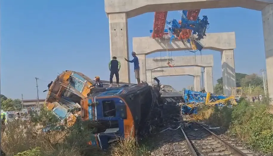 泰國一在建高鐵項目突發事故！已致22死，70人多受傷