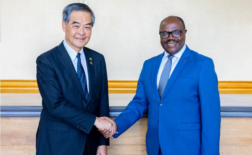 梁振英訪問盧旺達與恩森吉永瓦總理會面  深化中盧公共衛生合作