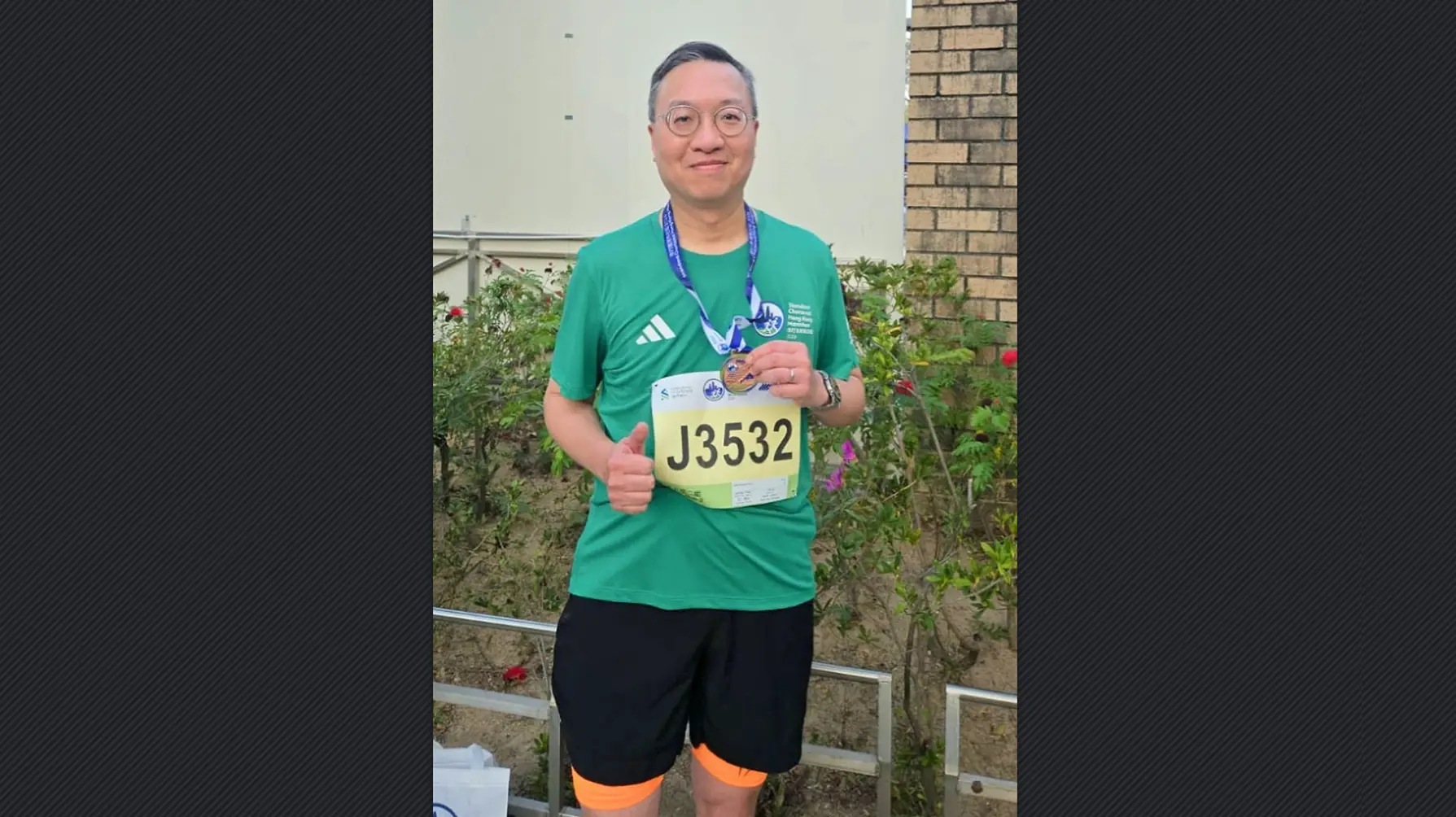 林定國參與渣馬10公里順利完賽 形容「大滿足」