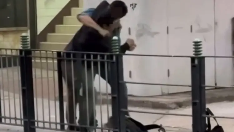 兩漢大角咀街頭互毆 「纏綿動作」嚇到網民