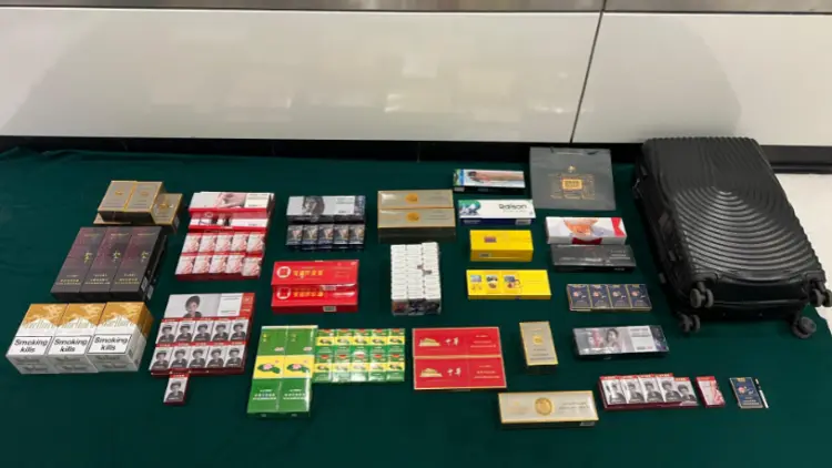 兩旅客攜未完稅香煙入境香港 分別判囚4個月和2個月