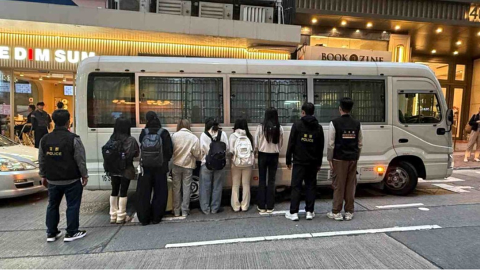 警方跨部門港島打擊非法勞工 拘捕19人