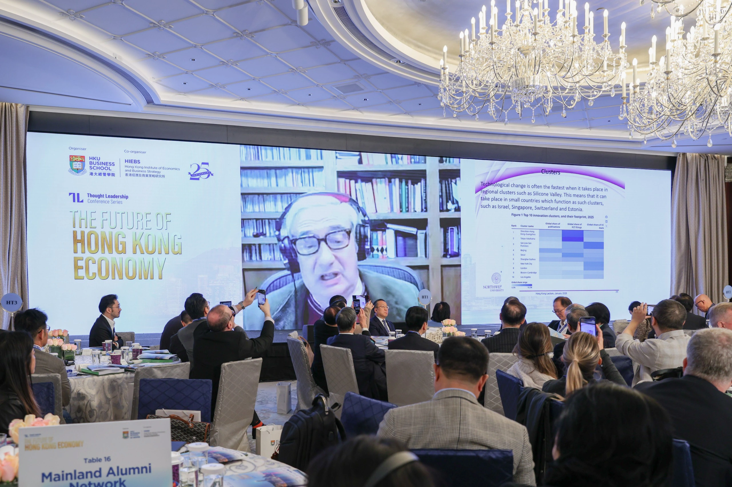 港大經管學院香港經濟前景展望論壇 諾獎得主Joel Mokyr：全球創新四極化