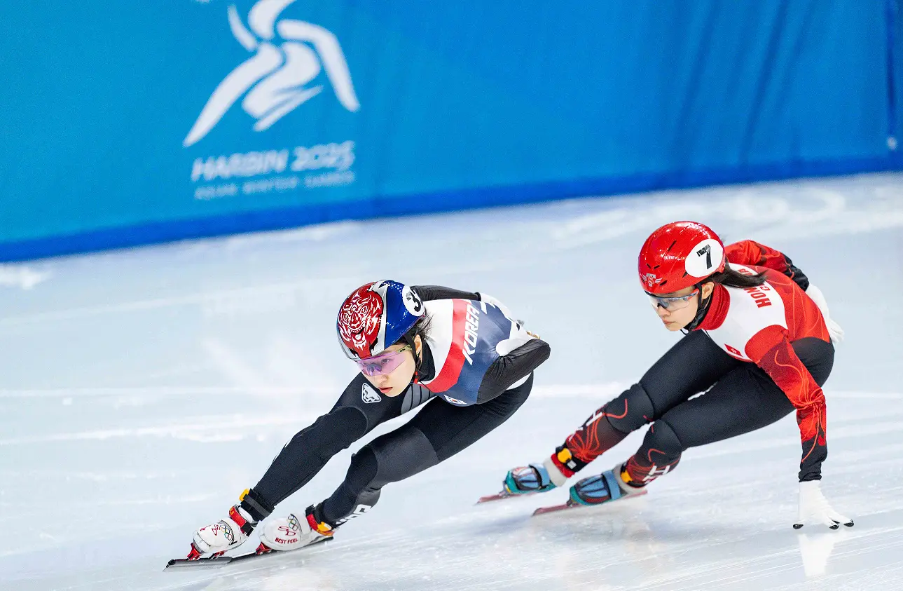 港隊短道速滑代表郭子峰及林靜欣首戰冬奧