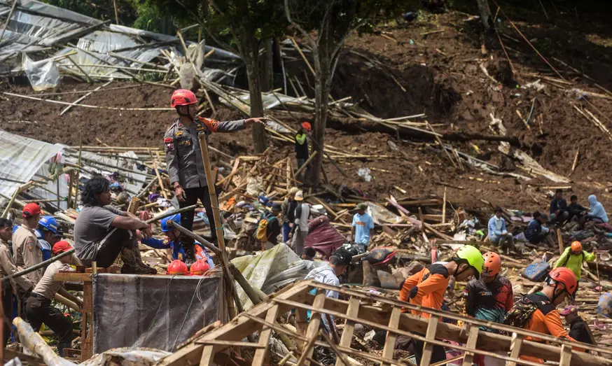 印尼山體滑坡遇難人數升至26人