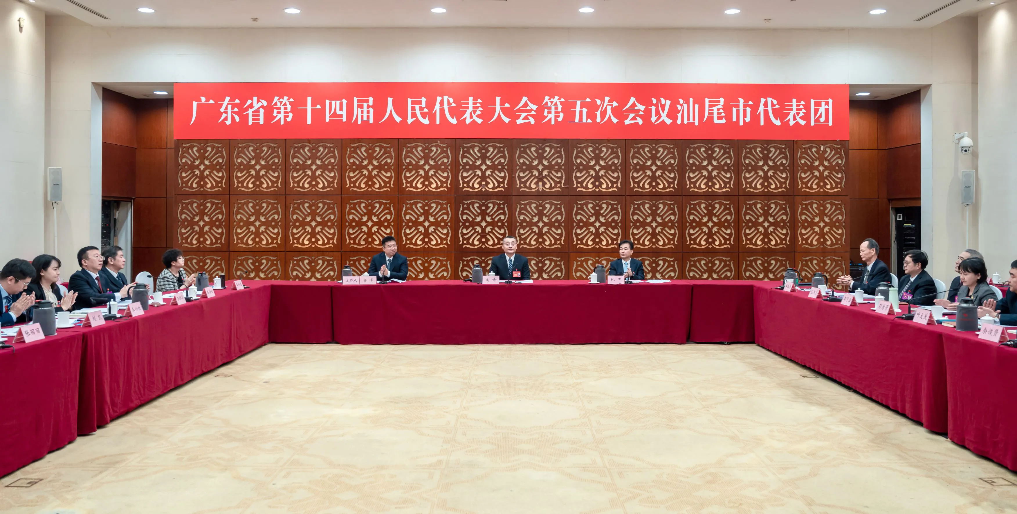 【廣東兩會】汕尾代表團舉行開放團組活動 逯峰等代表回答媒體記者提問