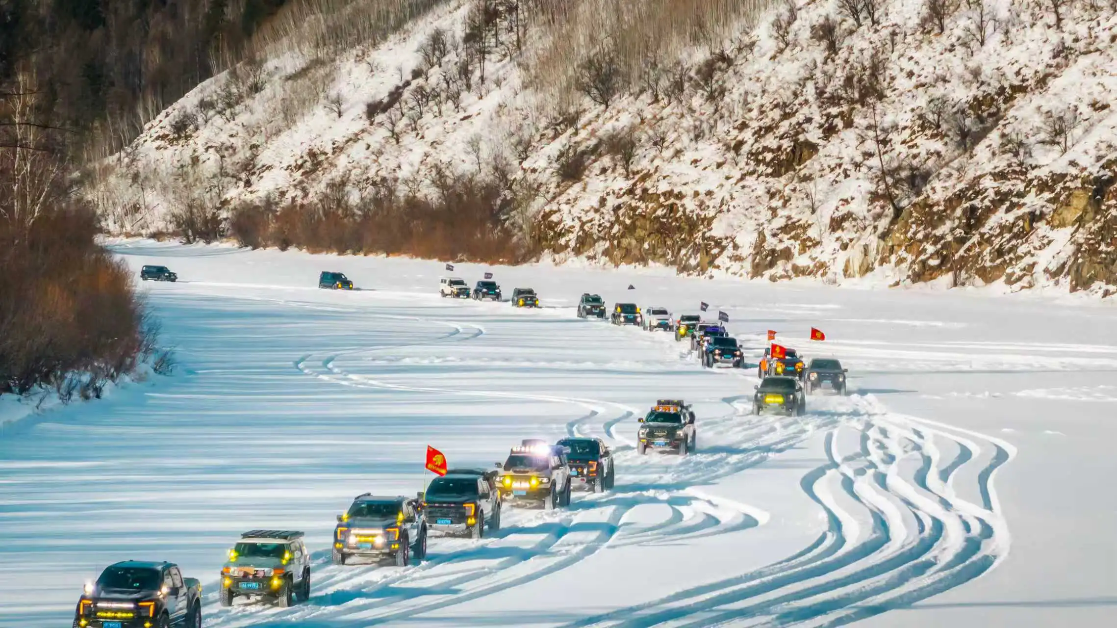 全國首條冰上穿越公路漠河「北極冰路」1月27日開通