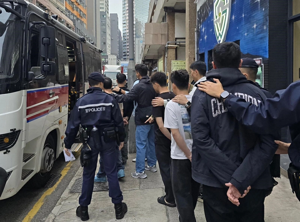 警方新界南打擊黑工及掃黃 拘捕35名男女