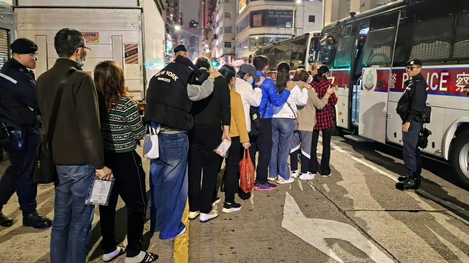 O記全港大反黑突擊搜查多個罪案黑點 拘捕206人最小15歲