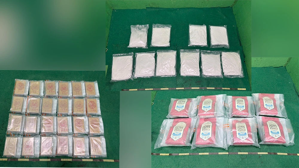 海關機場兩日破三宗旅客販運毒品案 檢1900萬元毒品拘三男