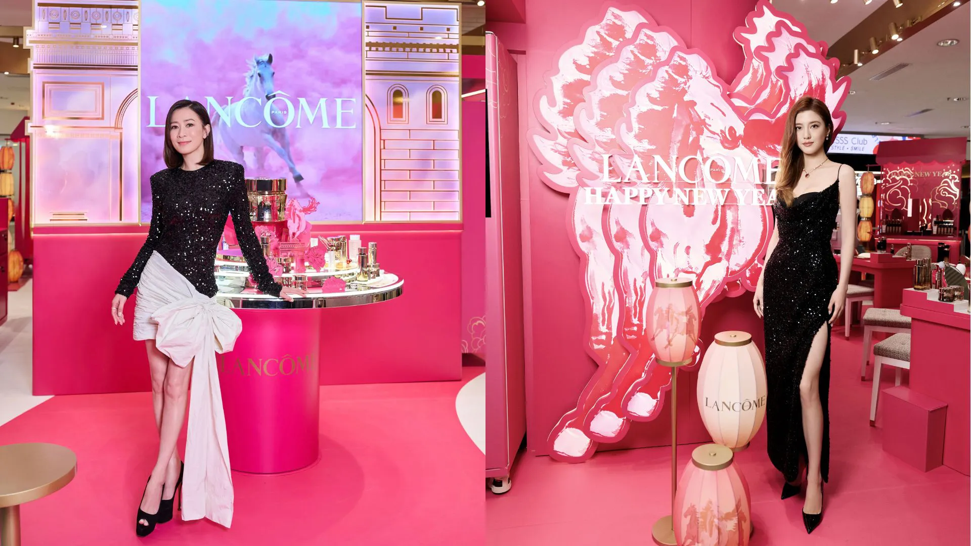 「雙女神」佘詩曼、吳千語亮相尖沙咀 分享新年願景與保養心得