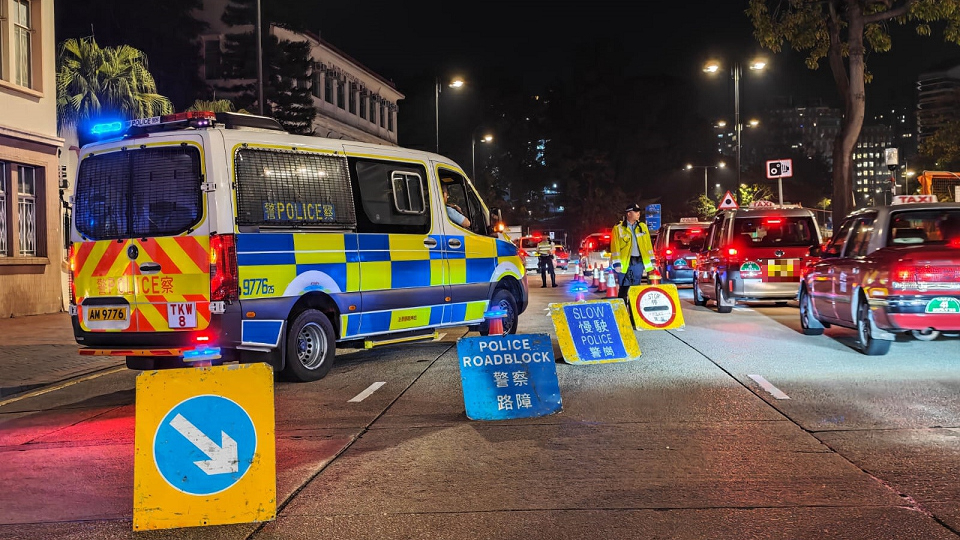 警方西九龍打擊醉駕藥駕 拘捕17名男子