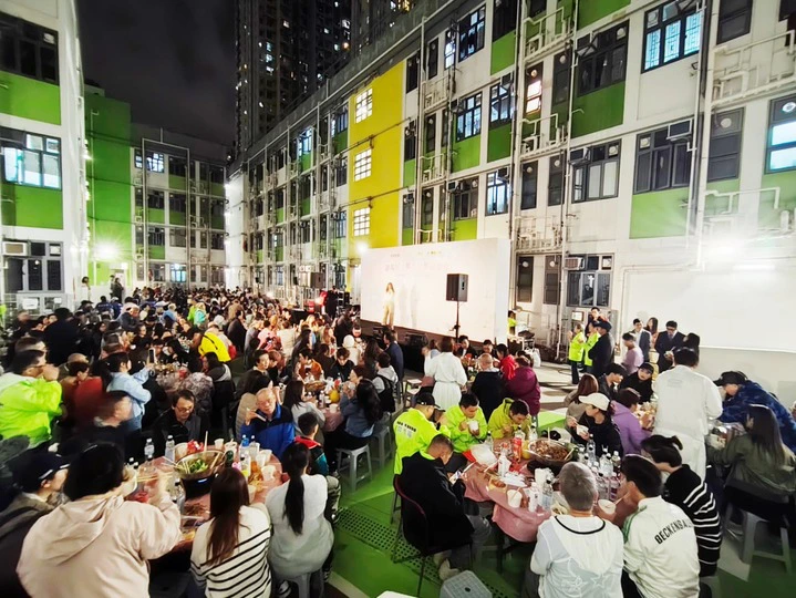 「齊惜福」為啟福居居民舉辦盆菜宴 多名宏福苑居民參與