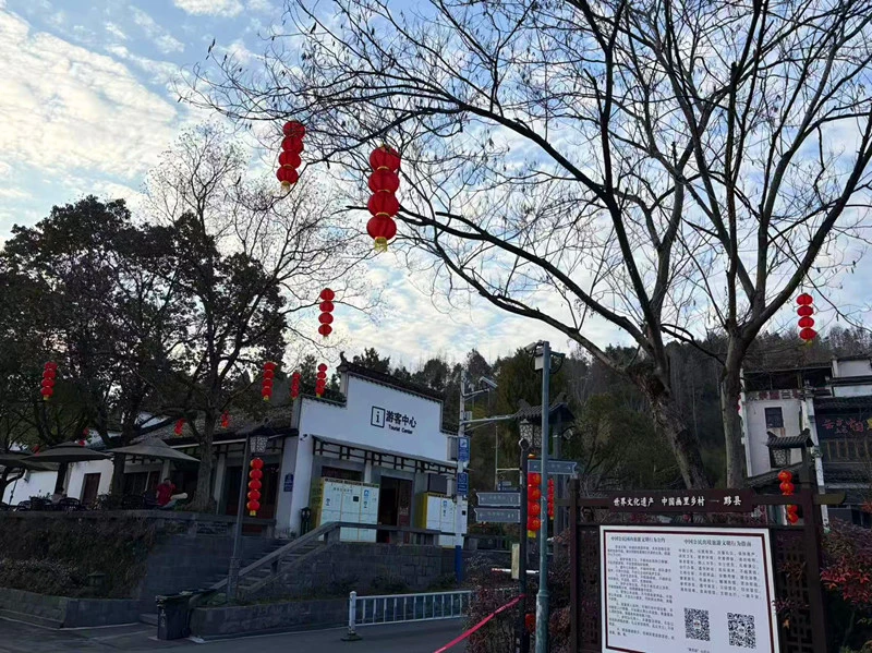 張燈結彩「盛裝」迎客 皖黟縣西遞鎮新春氛圍感拉滿