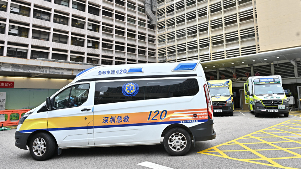 大灣區跨境直通救護車進行首次北向轉運演練 冀首季實施雙向轉運