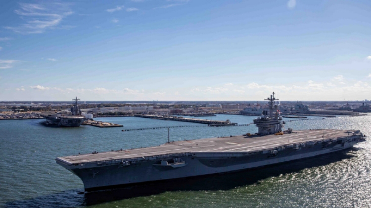 五角大樓準備向中東部署第二個航母打擊群