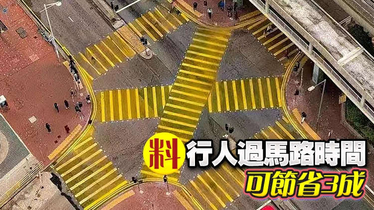 運輸署擬下半年起分批擴「對角行人過路處」