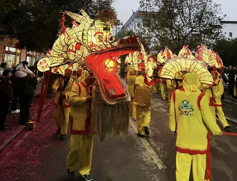 【就在徽州過大年】黃山永豐：新春燈會「龍」重登場 非遺璀璨流光溢彩