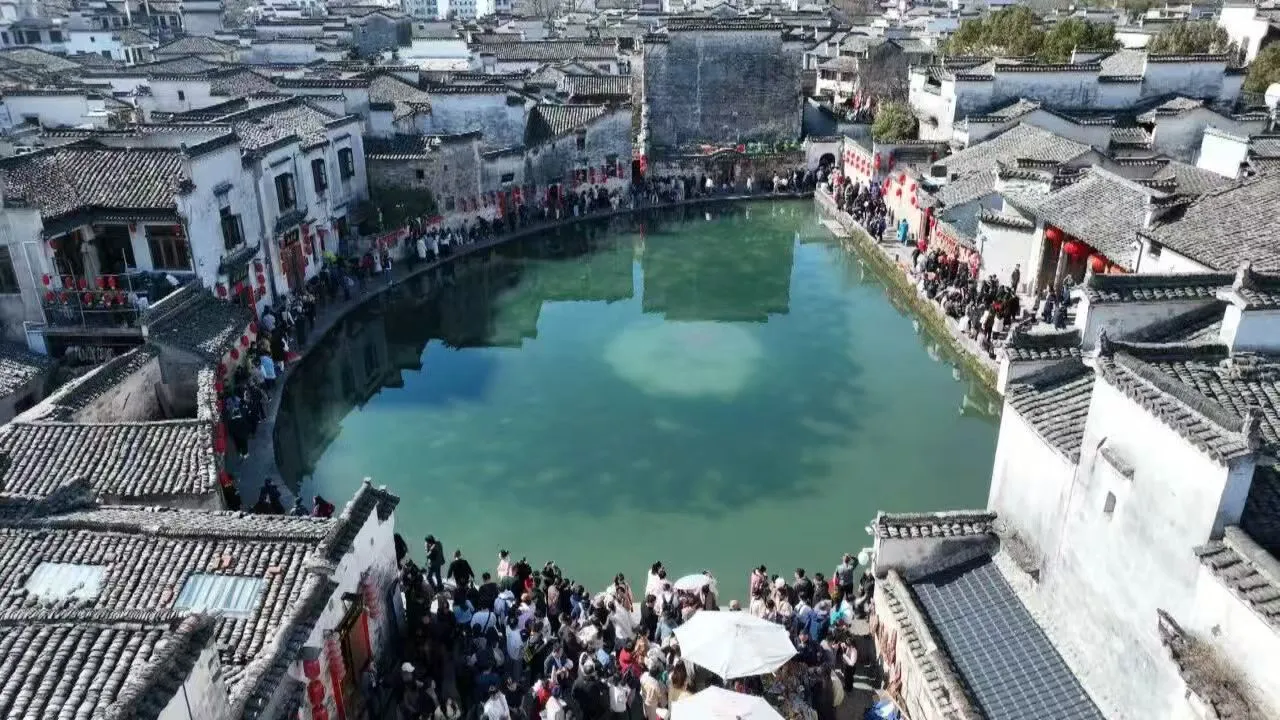 【就在徽州過大年】「中國畫裡鄉村」獨具韻味  黃山黟縣鄉村旅遊熱火