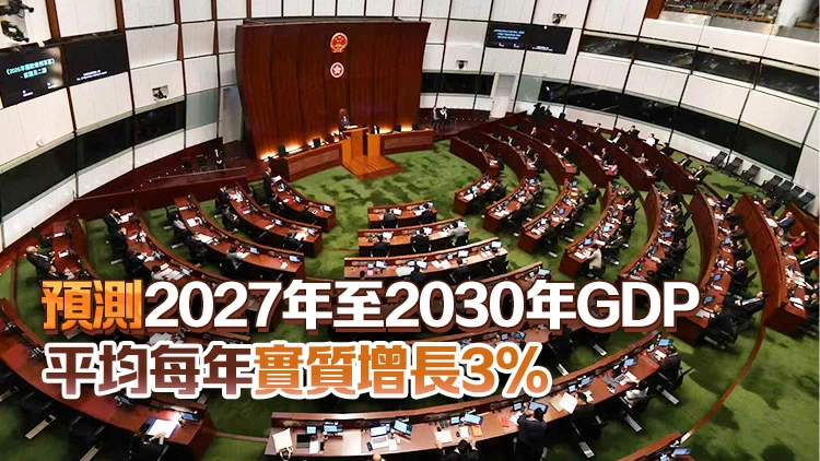 財政預算案｜2026至27年度財政預算案發表 政府預測今年香港GDP增長2.5%至3.5%