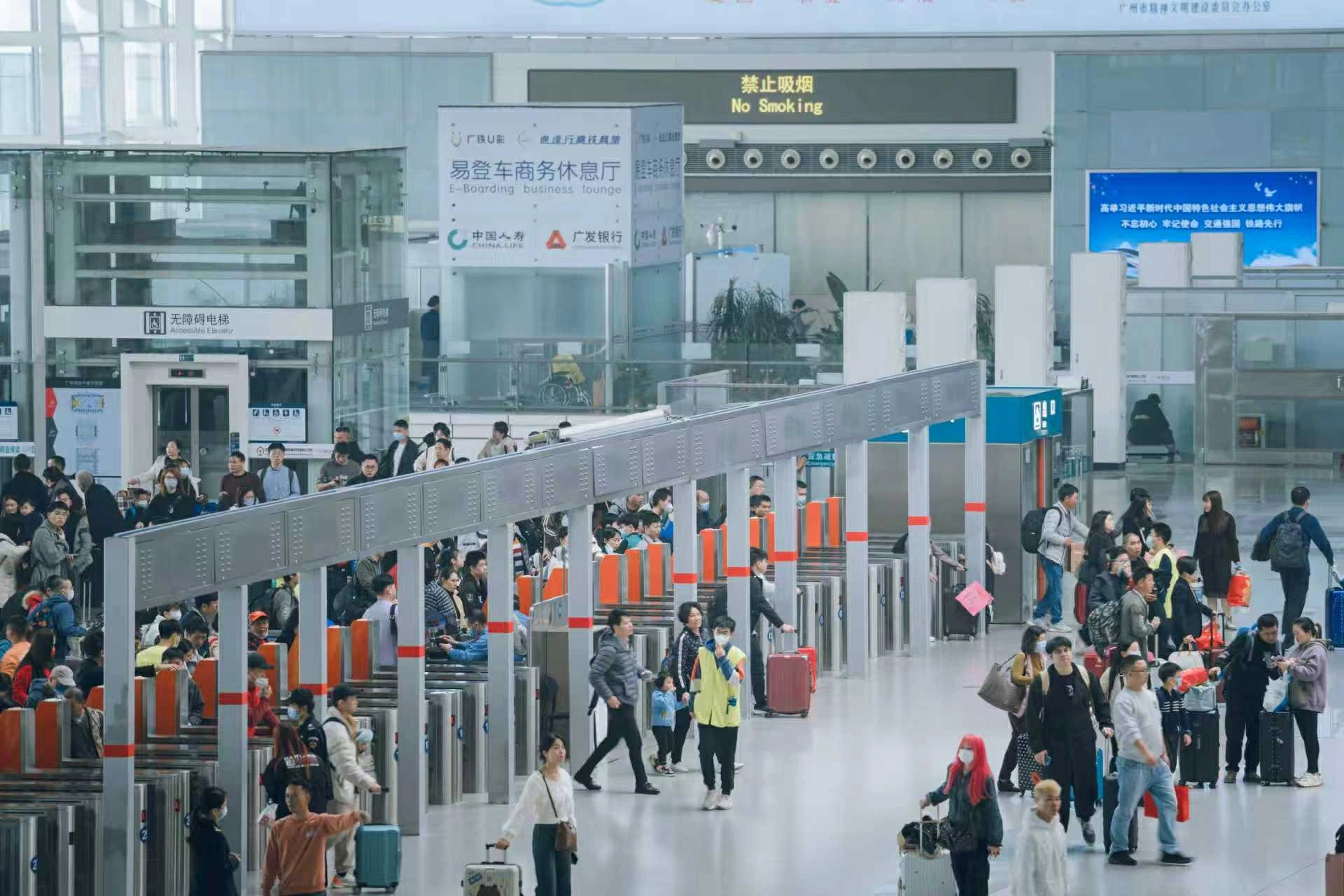 春運第24日，國鐵廣州局預計到發旅客479.6萬人次