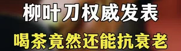 有片 |茶喝多了人真的會變！柳葉刀喝茶延緩衰老相關研究權威發表