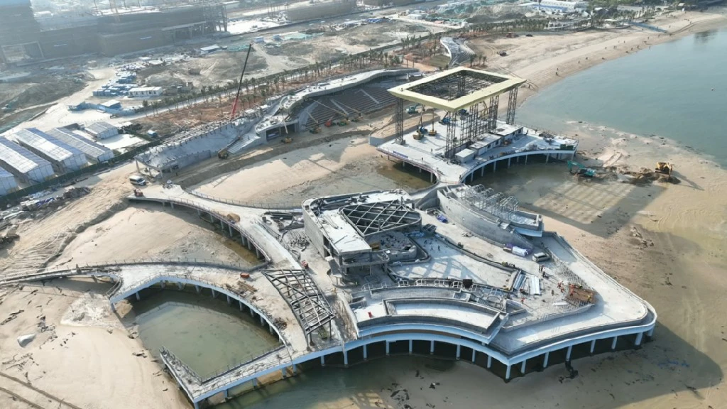 海南東方全速推進2026海南「三月三」主會場海上舞台建設