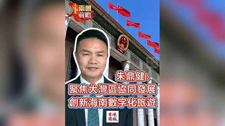 有片 | 【兩會前瞻】朱鼎健：聚焦大灣區協同發展 創新海南數字化旅遊