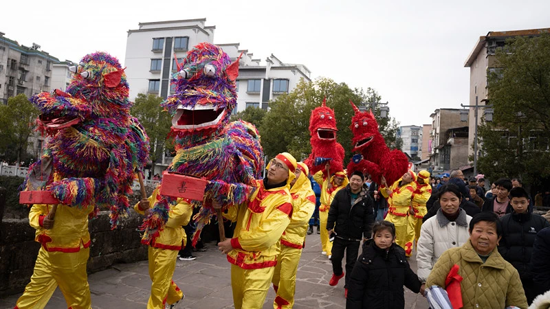 【港商觀察】龍騰獅舞鬧梅城  黃山祁門民俗魅力濃烈元宵記憶
