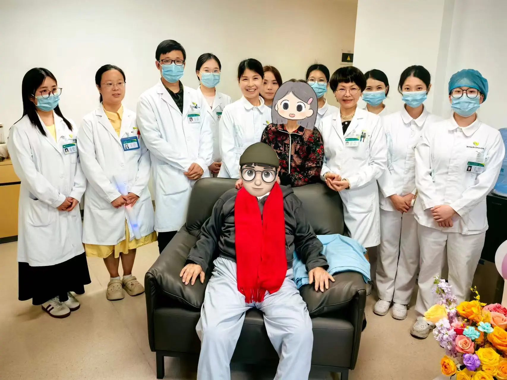 百歲壽辰恰逢元宵佳節 龍崗區四院為百歲壽星打造病房裡的「團圓時刻」