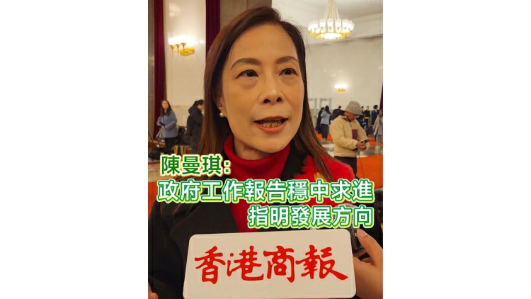 有片丨【全國兩會】陳曼琪：政府工作報告穩中求進 指明發展方向