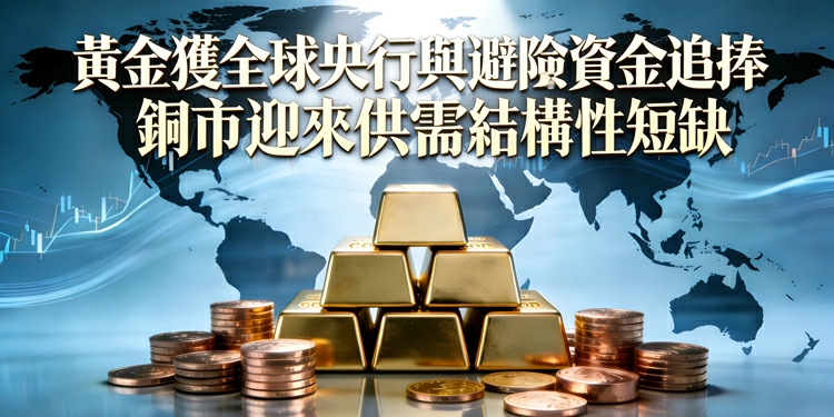 黃金獲全球央行與避險資金追捧 銅市迎來供需結構性短缺