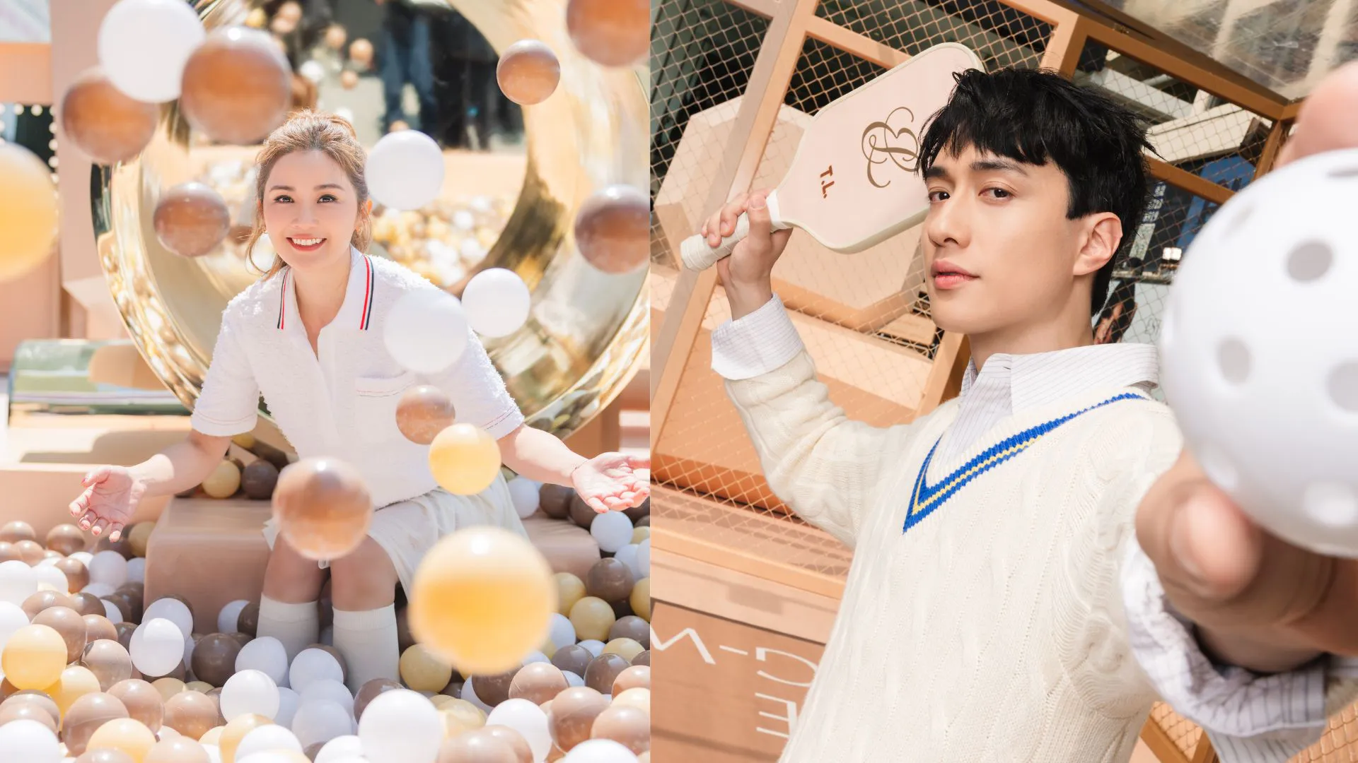 【娛樂】蔡卓妍、劉俊謙、魏浚笙、陳凱詠上演匹克球明星賽 分享不脫妝心得