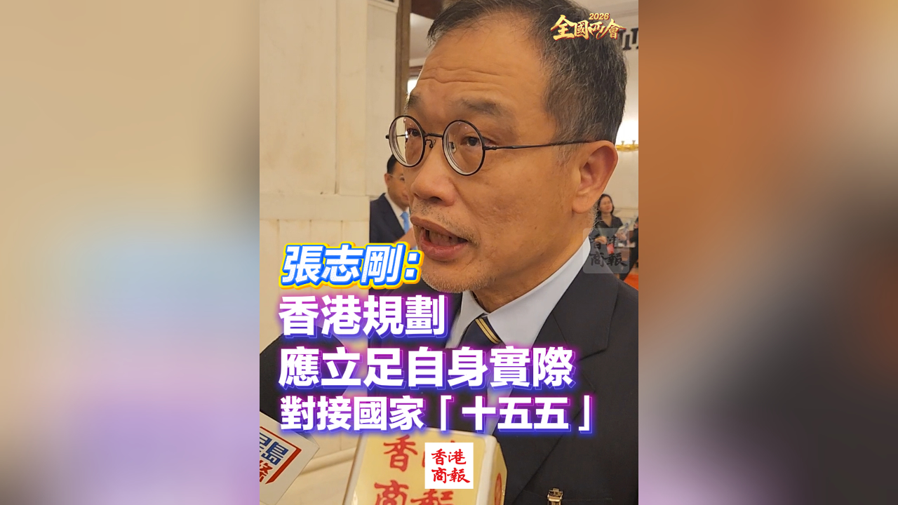 有片｜【全國兩會】張志剛：香港規劃應立足自身實際 對接國家「十五五」