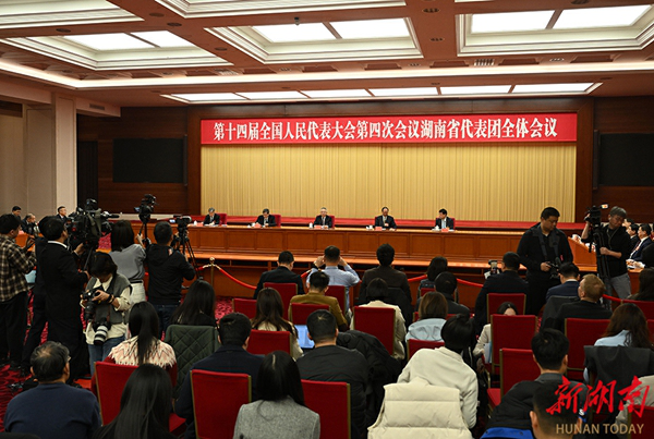 聚焦湖南代表團「媒體開放日」：春風裏的「湘」約 開放中的奮進