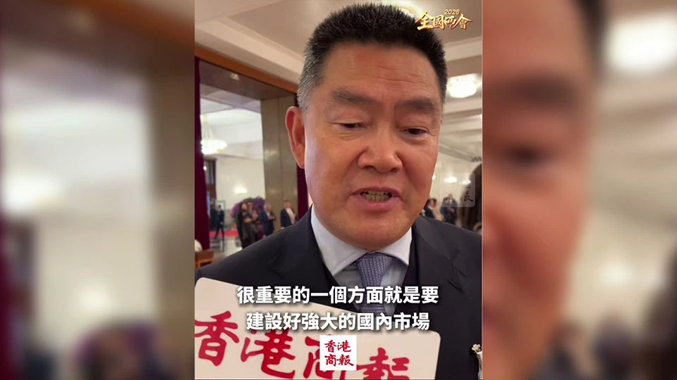 有片｜【全國兩會】譚岳衡：外部不確定性多 建設好強大的國內市場非常重要