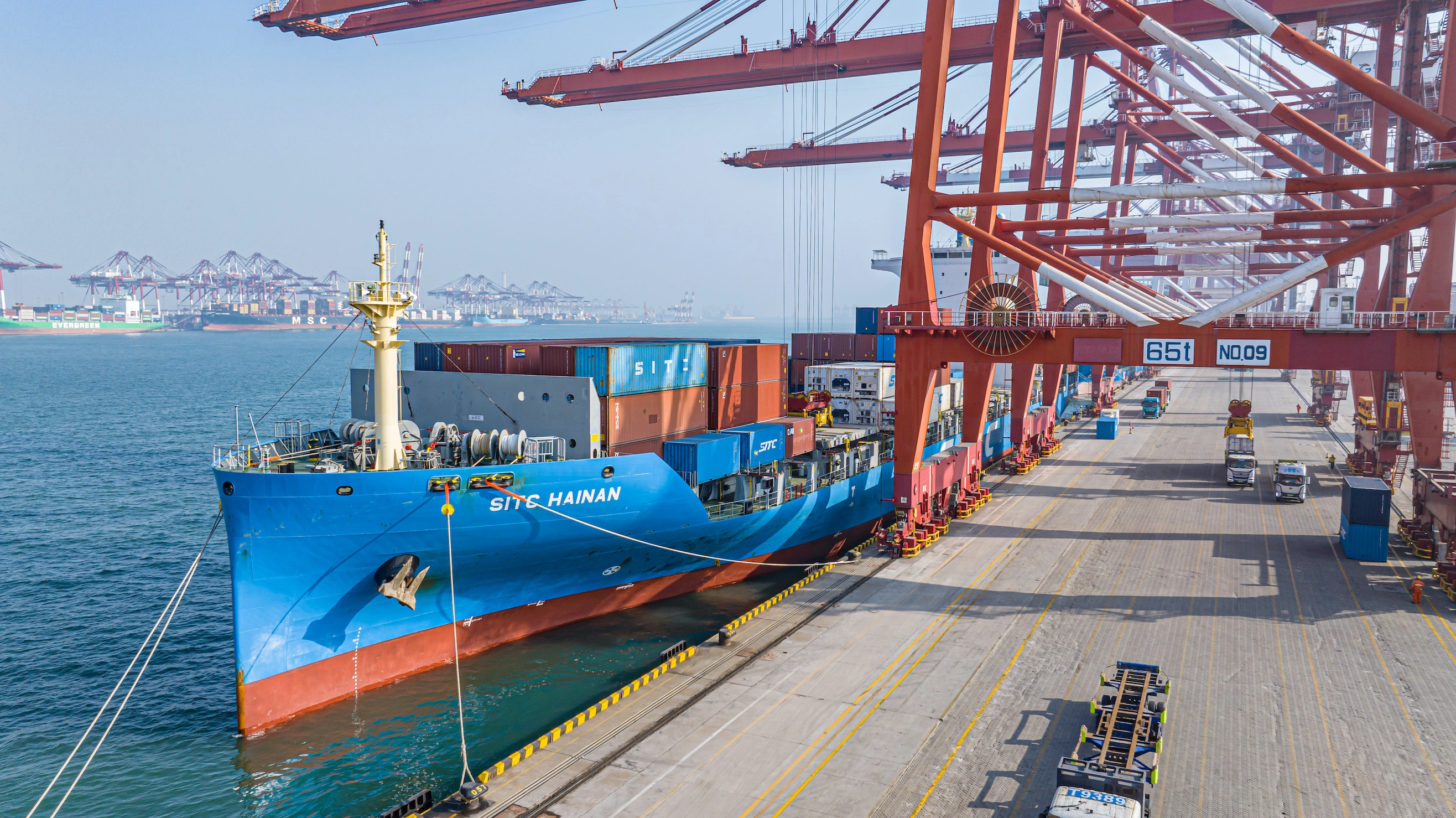 青島港開通菲律賓直航航線  暢通中菲物流新通道