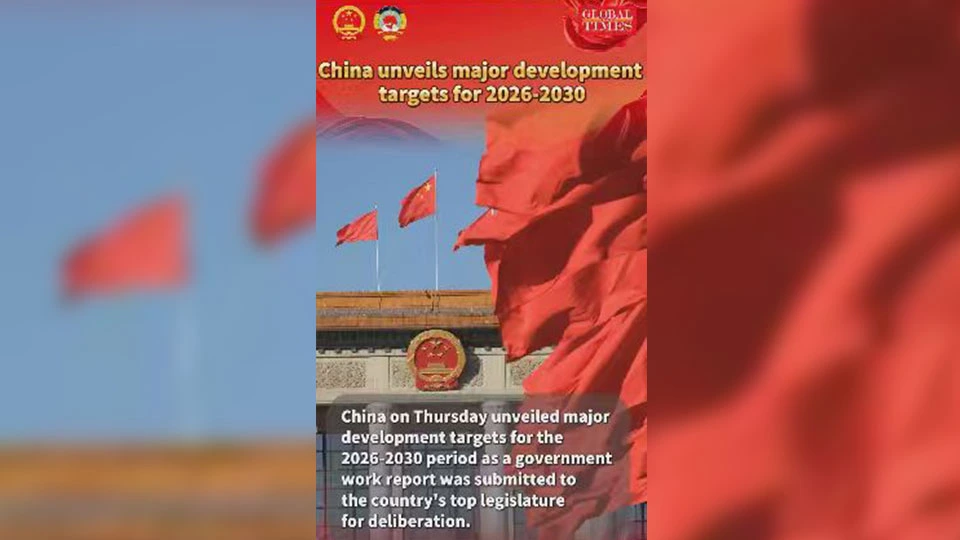 China unveils major development targets for 2026-2030
