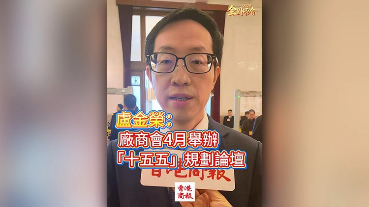 有片丨【全國兩會】盧金榮：廠商會4月舉辦「十五五」規劃論壇