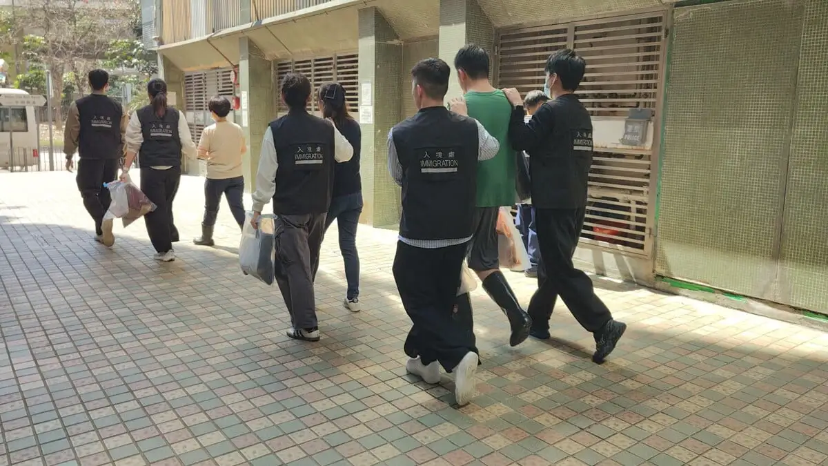 入境處全港多區打擊非法勞工 拘捕17人