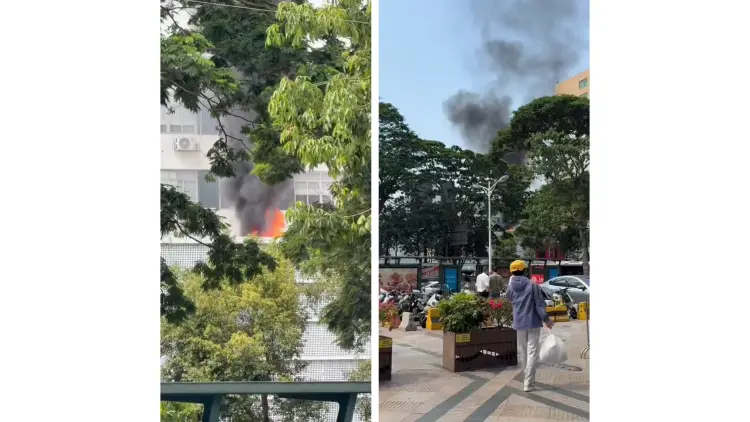 深圳南山一工業樓起火 現場明火已撲滅