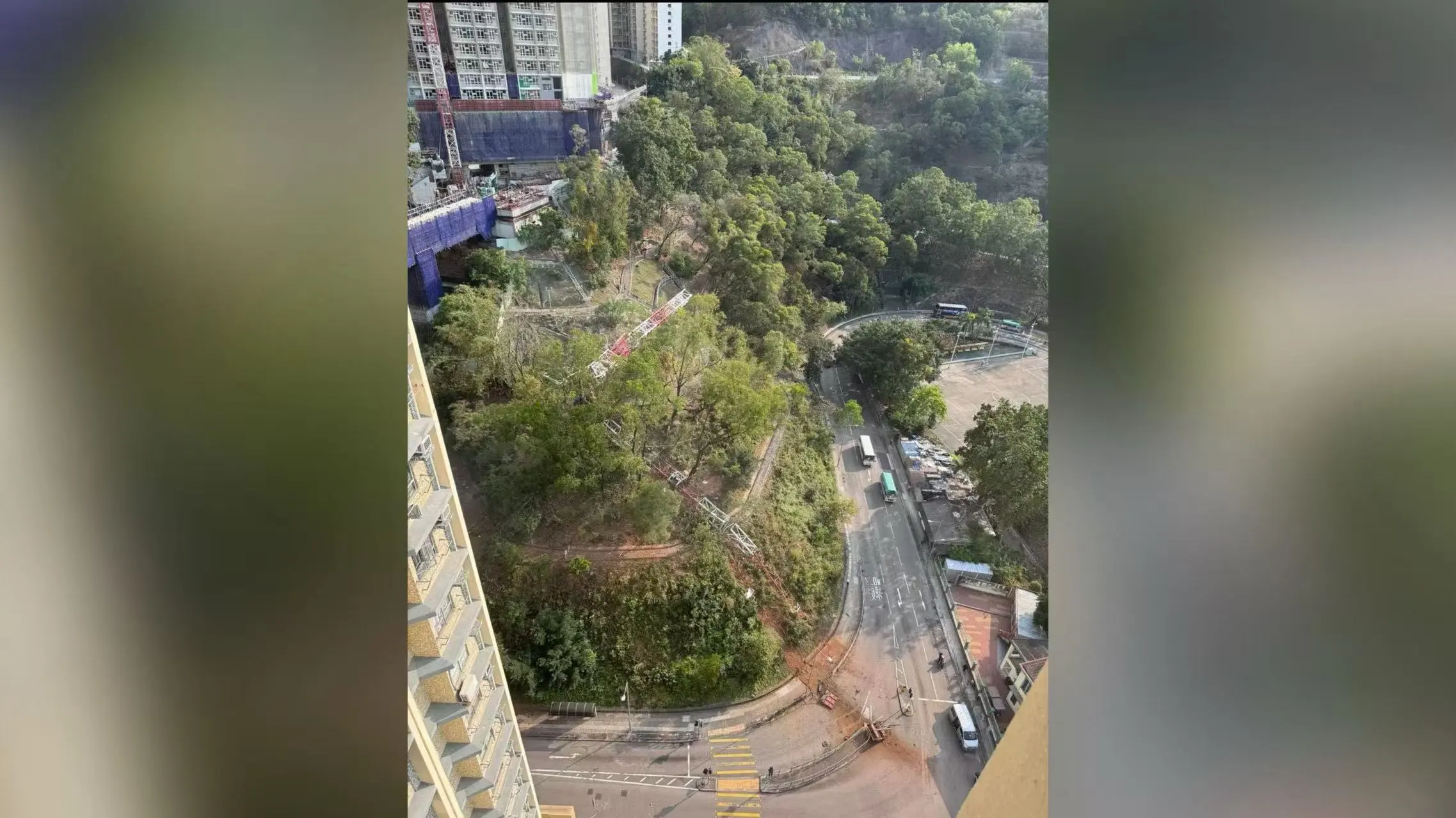 葵涌公屋地盤天秤倒塌 男操作員墮地死亡