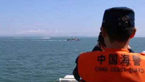 福建海警位金門附近海域依法開展常態執法巡查