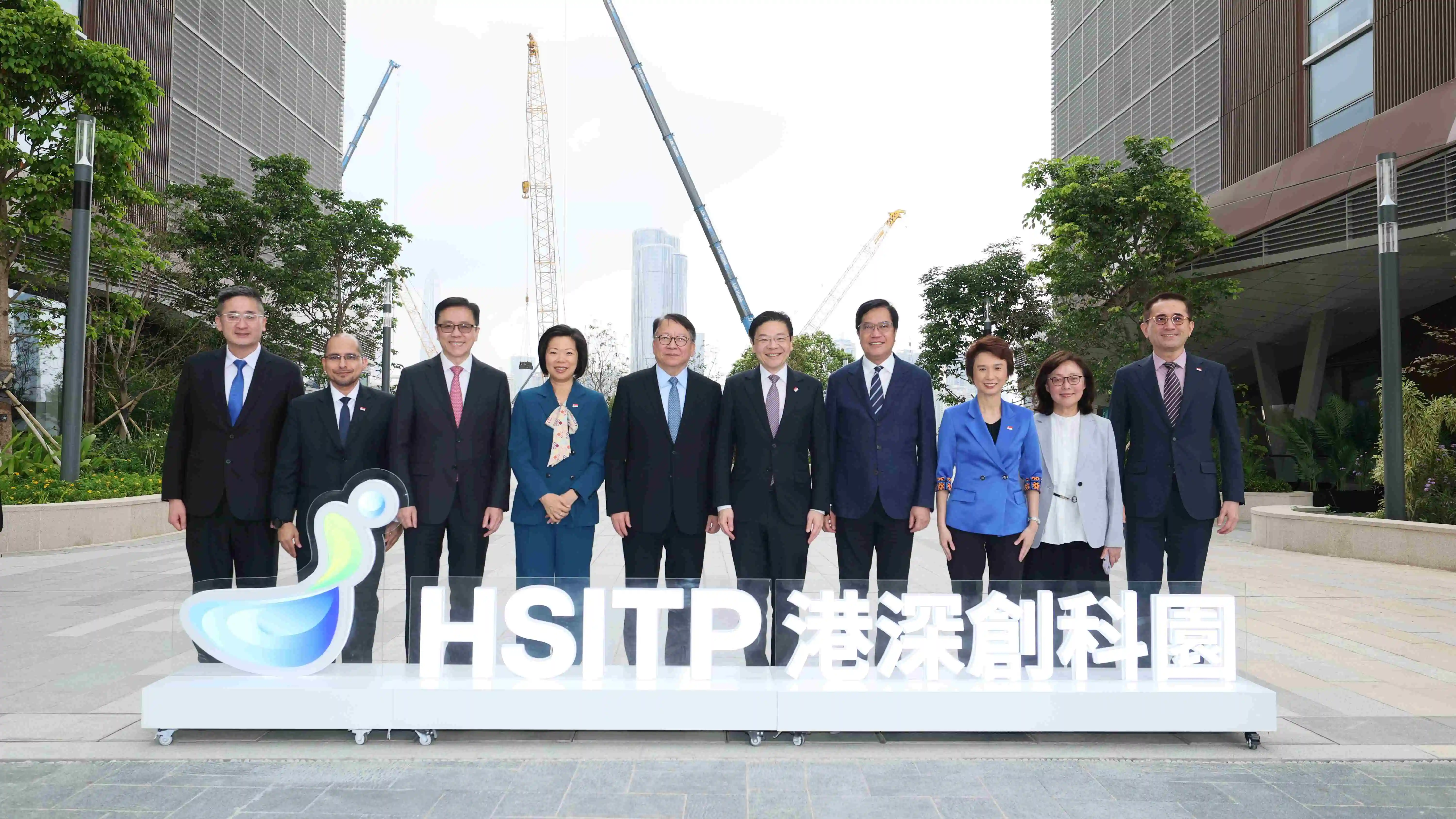 黃循財到訪北都河套香港園區 陳國基：促進香港與新加坡交流