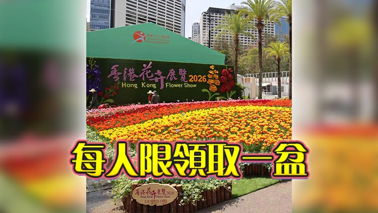 花展明日晚上9時閉幕 3·30上午9時派發3500盆植物 先到先得