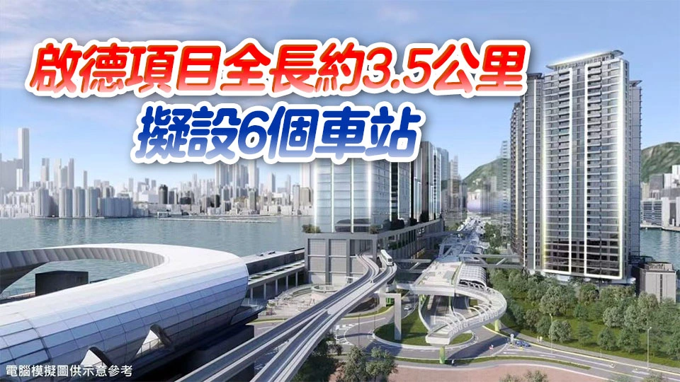 行會批准啟德智慧綠色運輸鐵路方案 料2031年通車