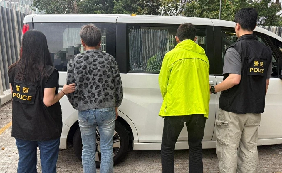 警方九龍城掃毒 拘兩男女檢2.5萬元毒品